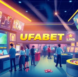 Experience UFABET's exhilarating online betting platform with modern graphics and vibrant atmosphere.