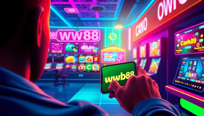 Experience the exciting world of online betting with ww88's vibrant mobile interface.