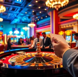 사이트 검증 through strategic betting at an energetic casino table with players engaged in gameplay