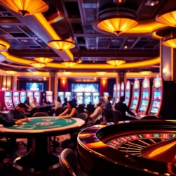 Experience the excitement of the casino with https://78winone.com/ at a lively poker table and vibrant slot machines.