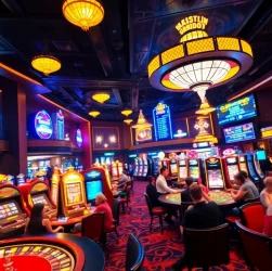 Experience winning excitement at https://loto188fun.me with a vibrant casino scene showcasing action-packed games and enthusiastic players.