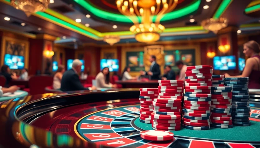Engaging in chat ai porn while placing bets at a glamorous casino roulette table.