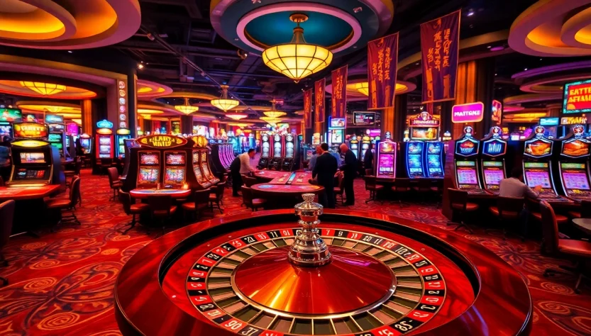 Experience thrills at https://japanesecasino-online.com/ showcasing a lively roulette table.