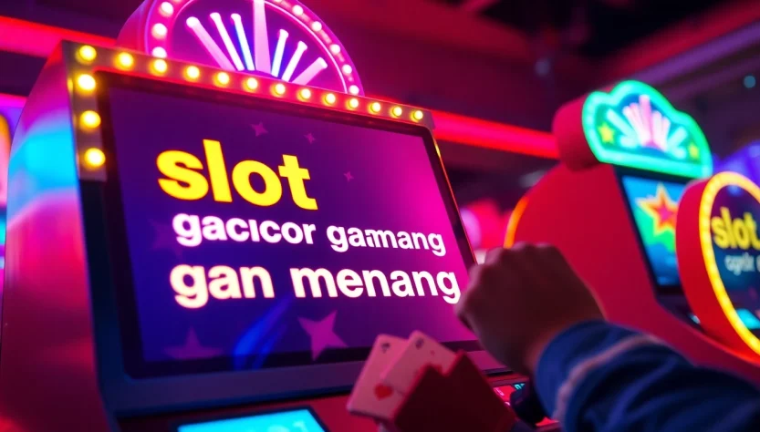 Player enjoying slot gacor gampang menang at Jawara88, celebrating a big win with excitement and thrill.
